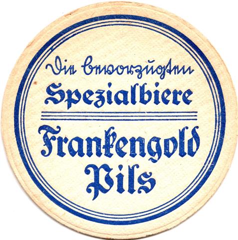 schweinfurt sw-by brauhaus rund 1fbg 2b (215-die bevorzugten-blau)